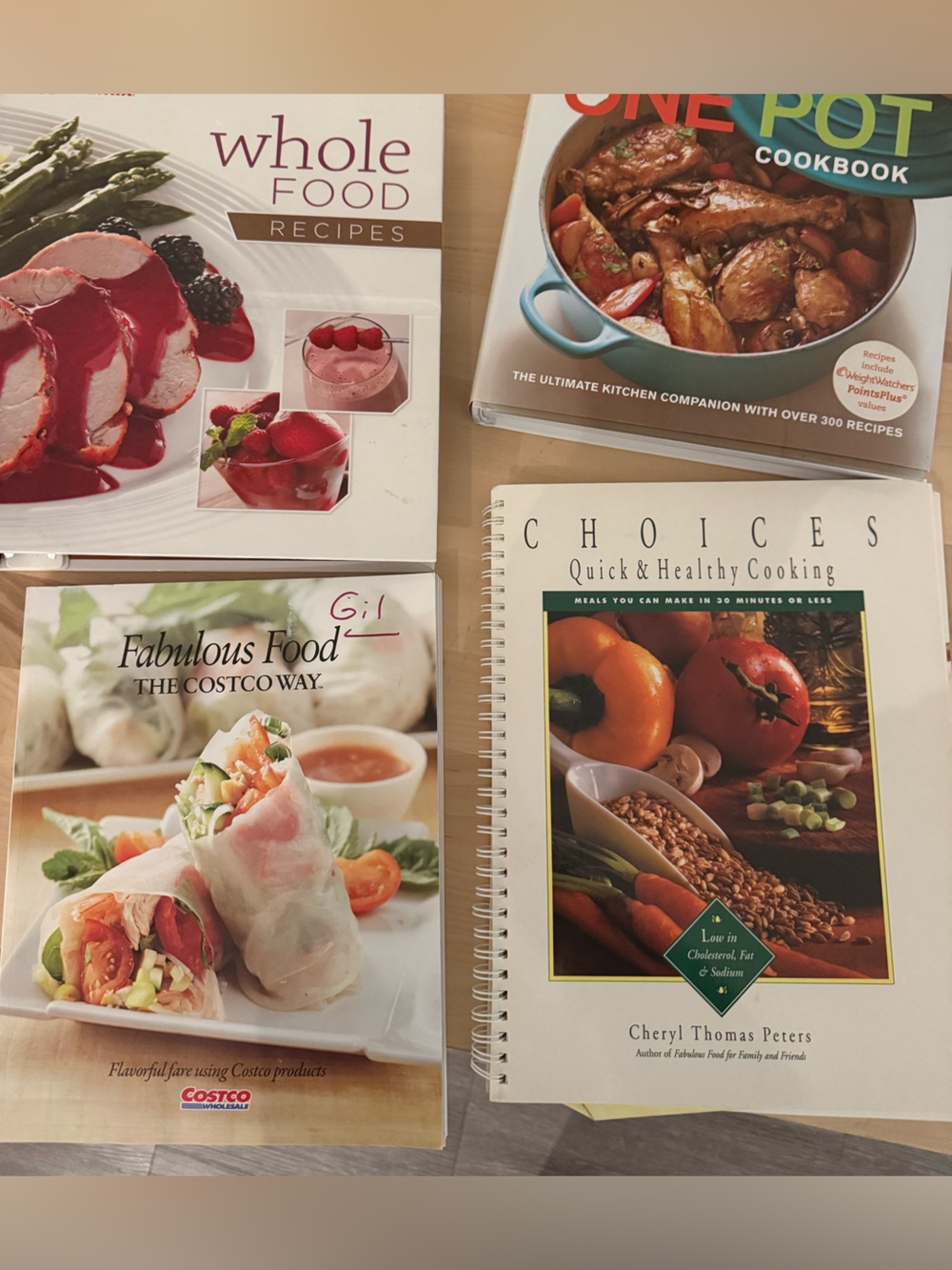 4 cookbooks